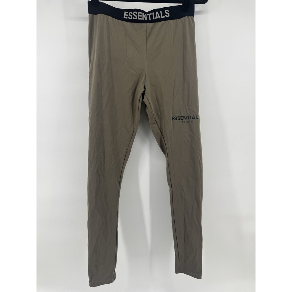 Fear of God Essentials Taupe Athletic Leggings Size Small
